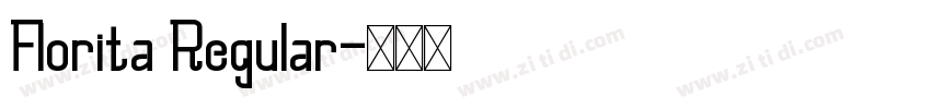 Florita Regular字体转换